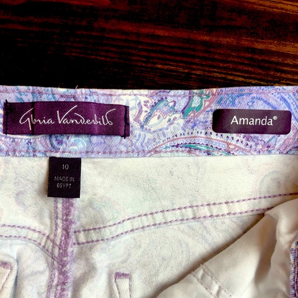 Gloria Vanderbilt Womens 10 Amanda Capri Jean Pants - Picture 7 of 9